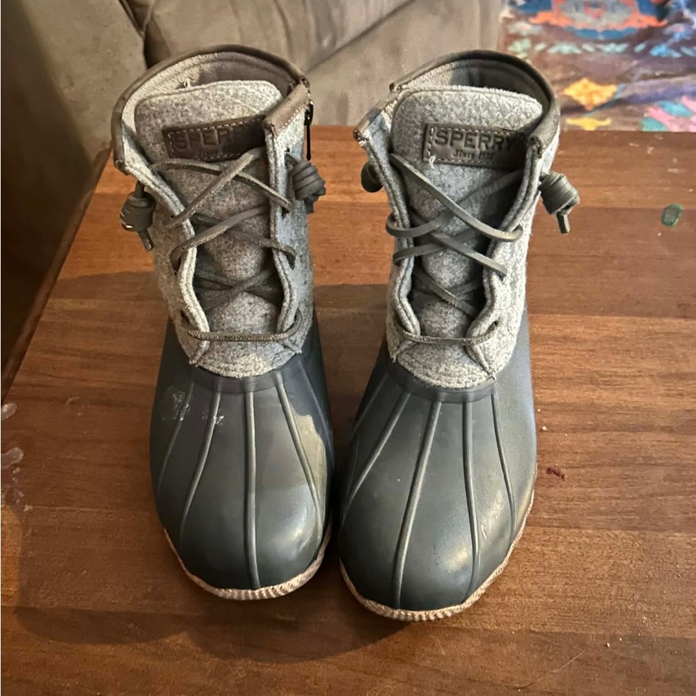 Sperry Gray Kids Rain & Snow Boots